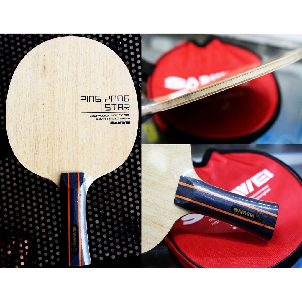 Kayu Bet Pingpong Tenis Meja SANWEI  PINGPANG STAR Original