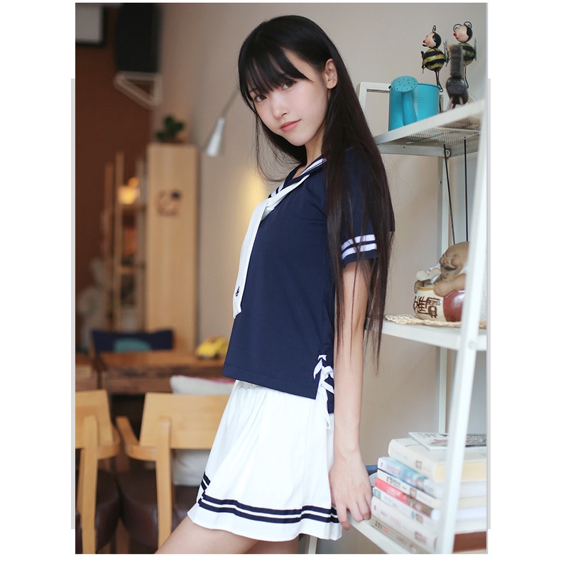 CC-104 casual sailor seifuku kaos uniform costume cosplay set