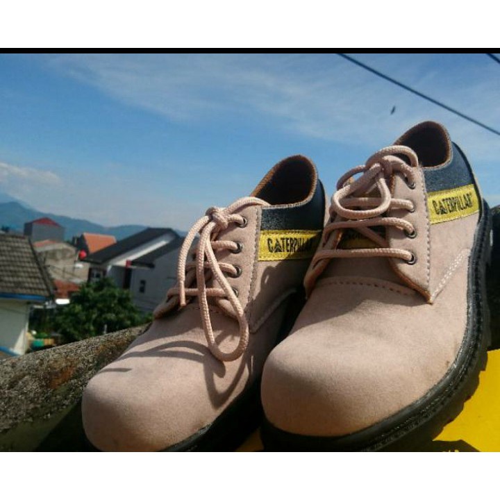 Sepatu safety LOW/PENDEK BOOTS CAT TERPILLAR SUEDE