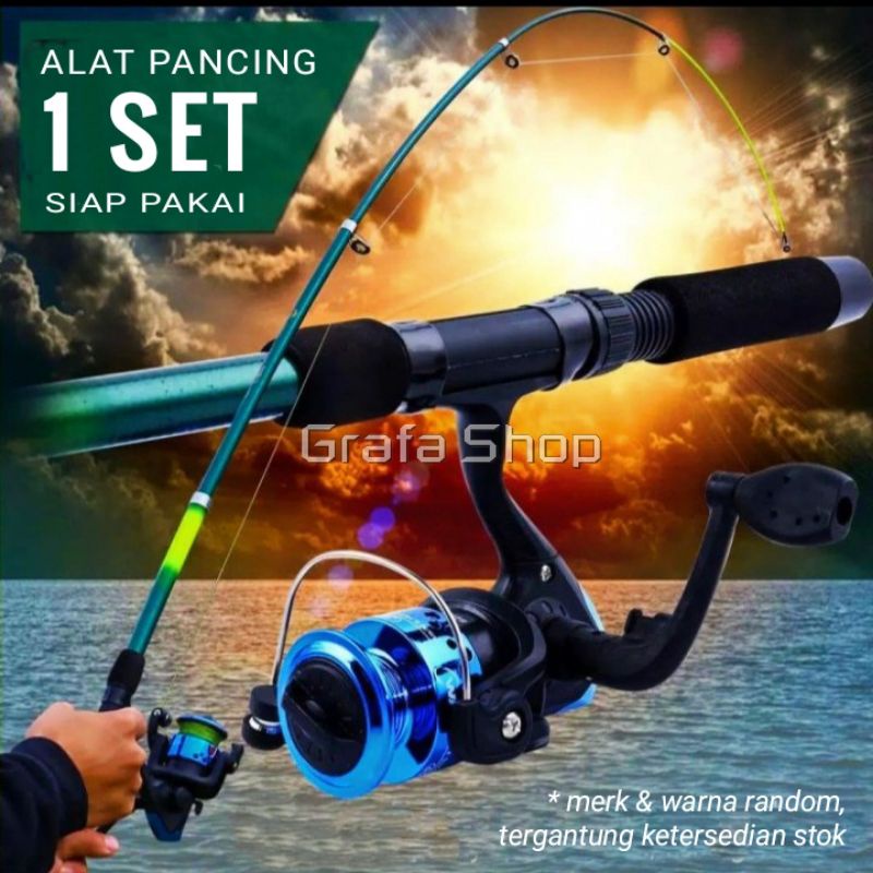 Jual Paket Pancing Set Joran Reel Senar Murah | Shopee Indonesia