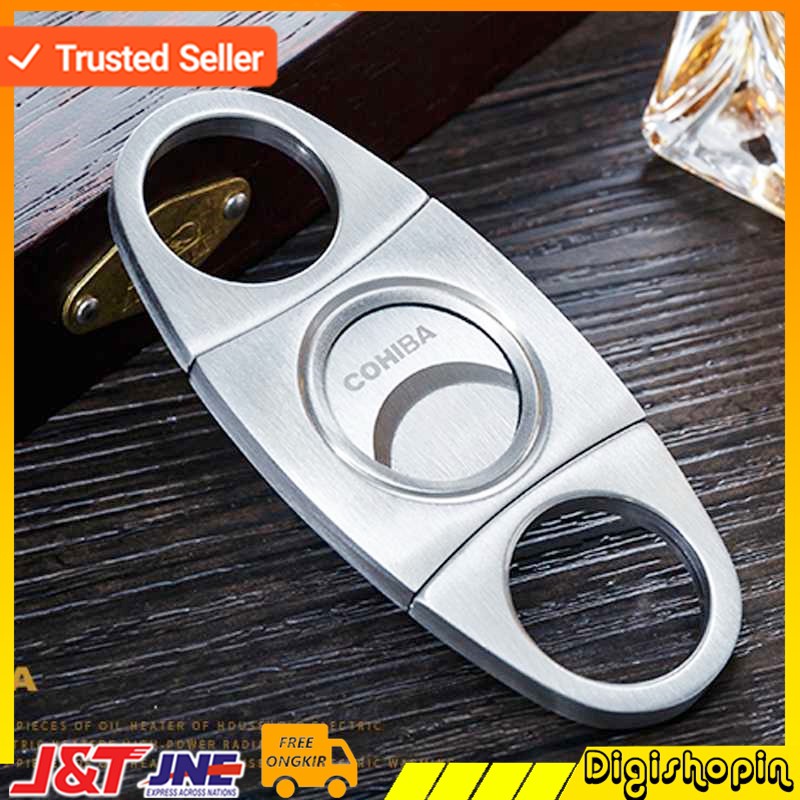 Pemotong Cerutu Cutter Double Blade / Gunting Pemotong / Cutter Cerutu / Gunting Cerutu