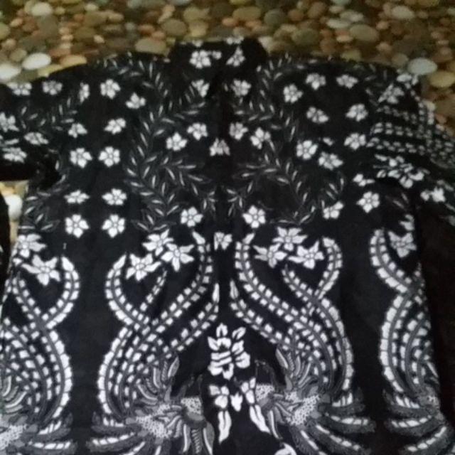 Kemeja Batik Big Size Jumbo Size Fit Xxl Ld 120 Cm Kemeja Batik Kerja  Hitam Coklat Cendrawasih