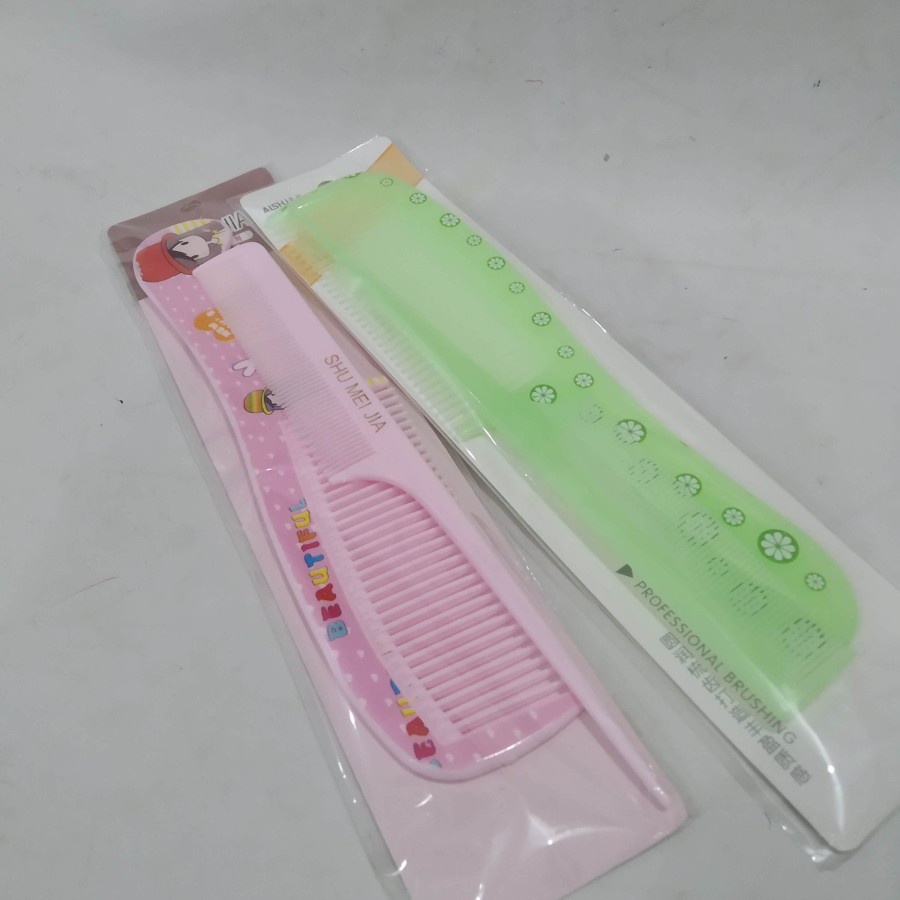 Sisir Plastik Motif Lucu Set isi 2pcs