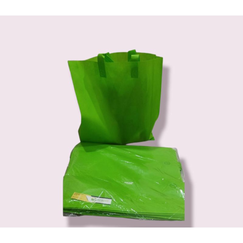 Jual GOODIE BAG/ HANDLE LIPAT SAMPING/ TAS SPUNBOND / TOTEBAG 38x45x8
