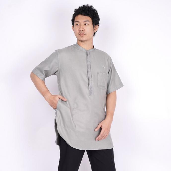 BAJU KOKO PRIA KURTA PAKISTAN LENGAN PENDEK KURTA PD FAWWAZ LARIS SDGFD6464