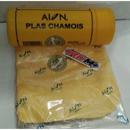 LAP KANEBO CANEBO PLAS CHAMOIS AION JAPAN UK UKURAN 30X40CM  30 X 40 CM HARGA PERBIJI  DI LAP ADA LABEL AION