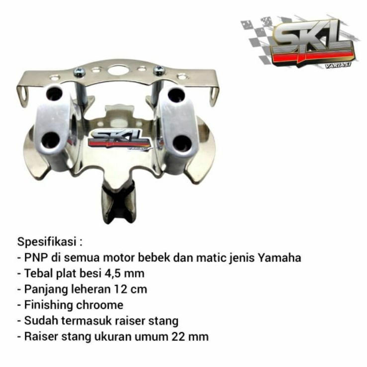 Adaptor Dudukan Stang Matic Yamaha Mio New X-Ride Fino Soul Gt Aerox Dan Bebek Jupiter Fiz-R Vega