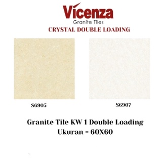 DOUBLE LOADING GLOSSY UK.60X60 DINDING/LANTAI GRANITE VICENZA