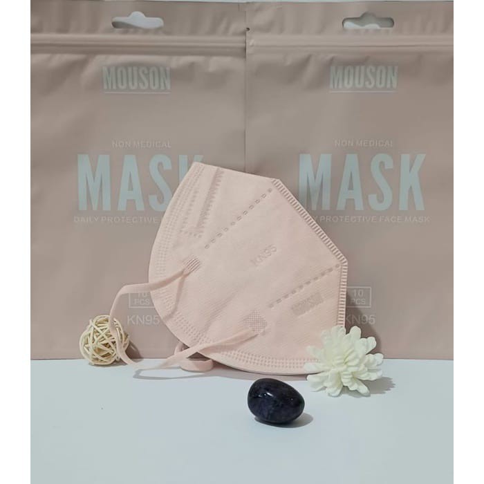 MASKER KN95 MOUSON EMBOSS / MASKER KN95 5 PLY EMBOSS / MASKER KN95 ISI 10 PCS BUNGKUS