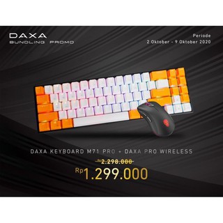 PROMO BUNDLING Rexus Keyboard Wireless Gaming Daxa M71 PRO