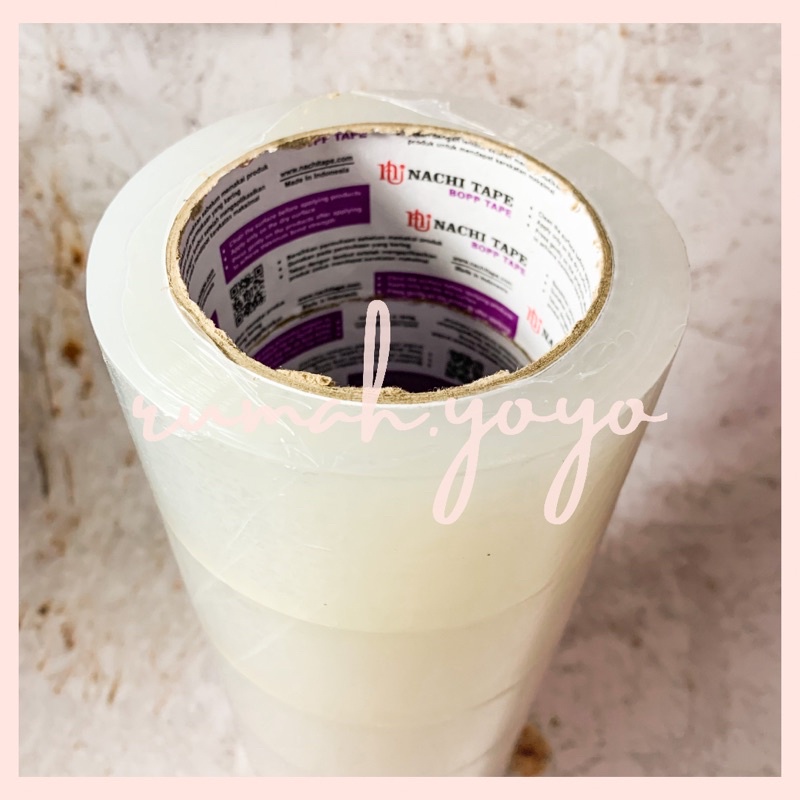 

Isolasi Lakban Nachi 48 mm x 100 yard bening, coklat