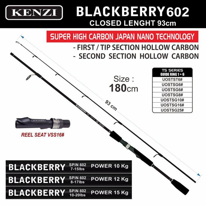 Joran Spinning Kenzi Blackberry 180 20Lb "Harga Promo"