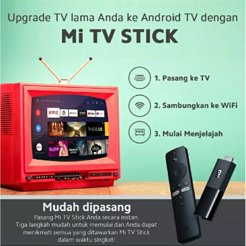 Xiaomi Mi TV Stick Android TV (Netflix - Youtube) New Garansi Resmi Xiaomi Indonesia