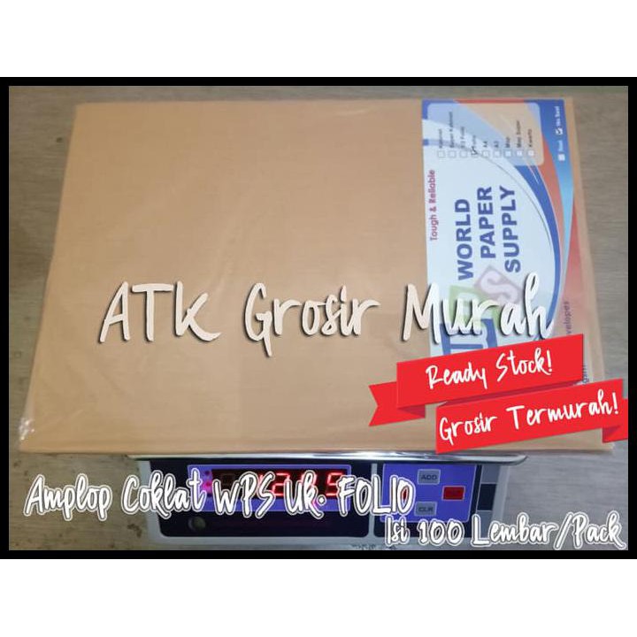 

Produk Unggulan Amplop Coklat Ukuran Folio Wps ( 23,5 X 34,5 Cm ) Ecer!!
