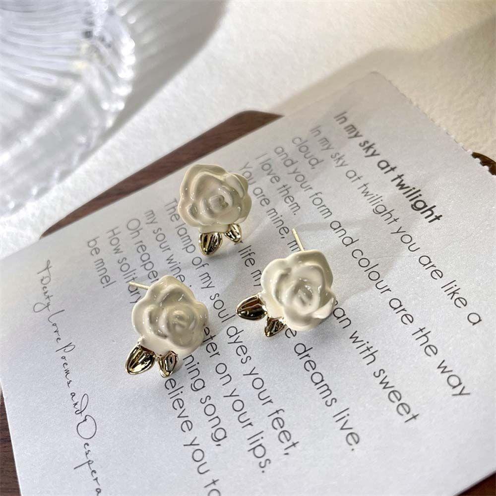 Mxbeauty Bunga Ear Studs Fashion Pesta Pernikahan Perhiasan Aksesoris Flowers Ear Clip