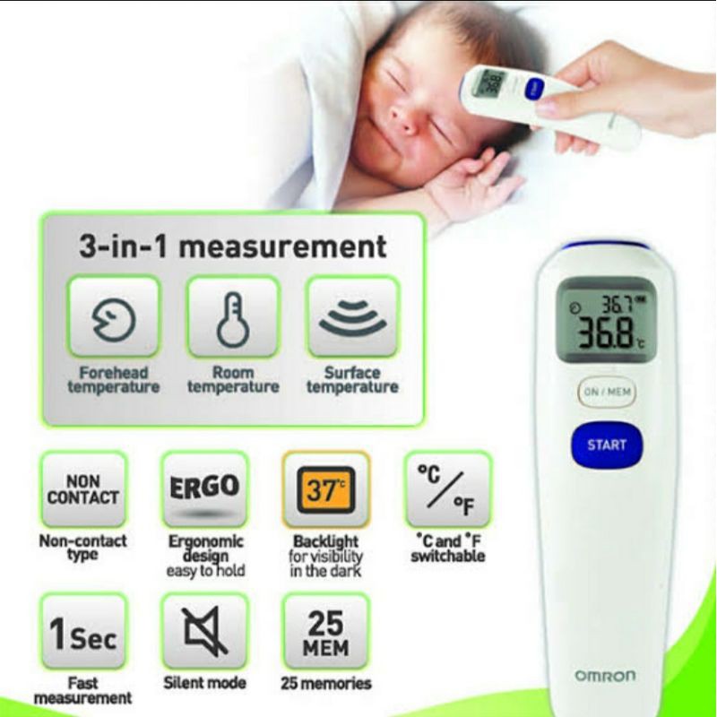 OMRON Digital Forehead Thermometer MC-720