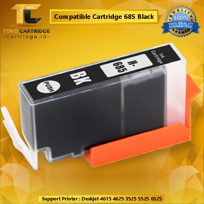 Cartridge Compatible 685, Tinta Printer HP Deskjet 4615 4625 3525 5525 6525