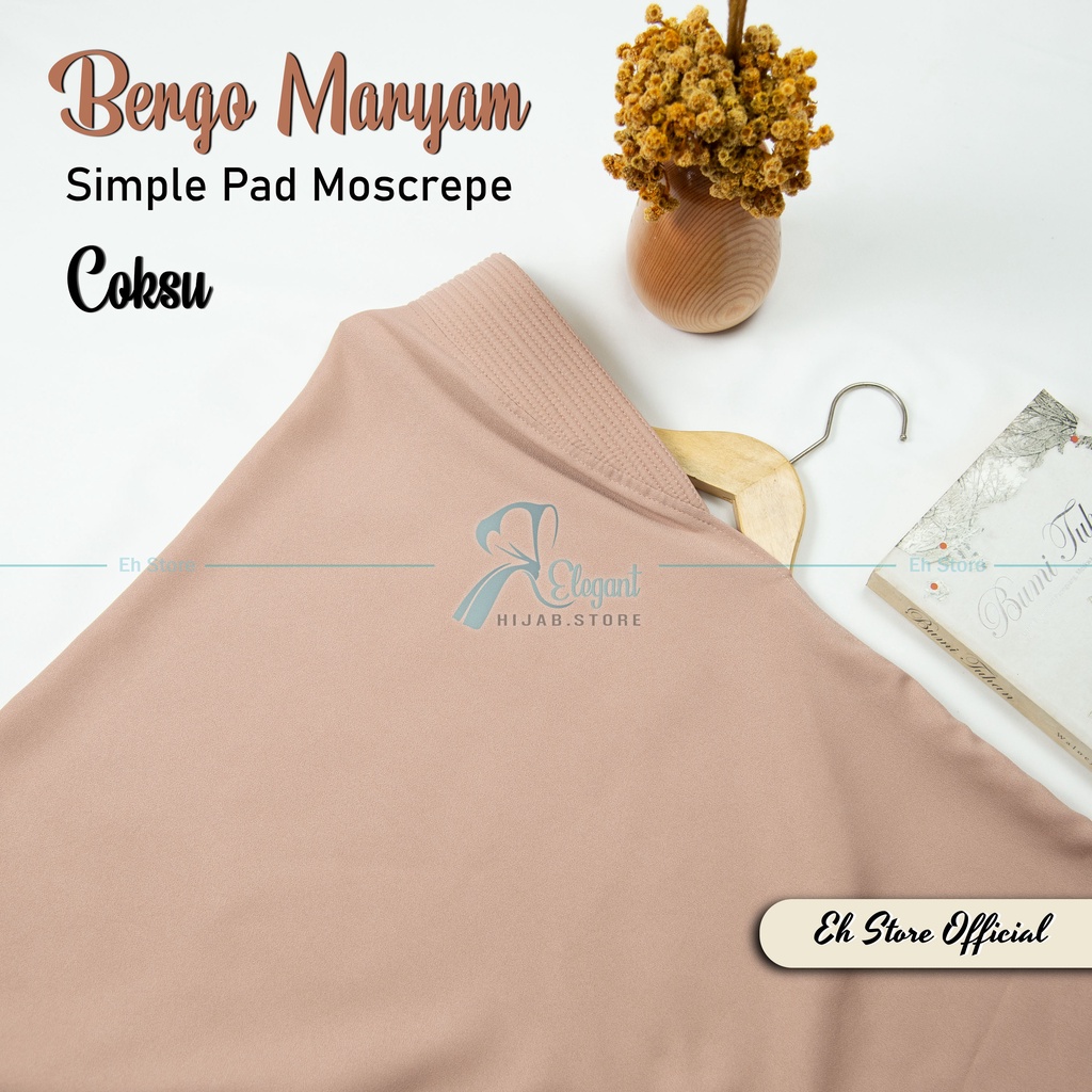 Kerudung instan / Jilbab bergo maryam SIMPLE PAD MEDIUM M murah (TANPA TALI)-Coksu