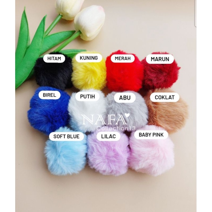 (1pcs) Pompom Jumbo pilih warna