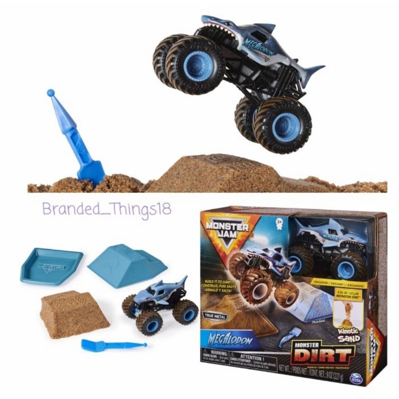 Monster Jam Megalodon set diecast 1:64 truck spin master hotwheels truck hot wheels monster trucks z