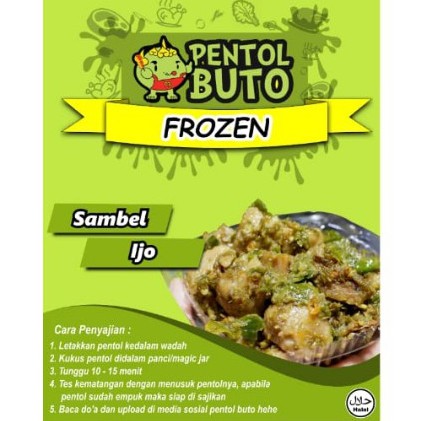 

PENTOL BUTO FROZEN Sambel Hijau