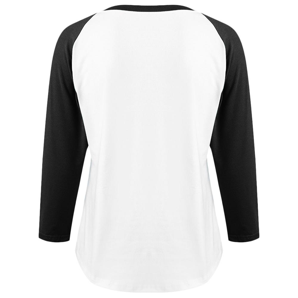 Kaos T Shirt Baseball Lengan Raglan Motif Print Natal Kaos T Shirt Baseball Lengan Raglan Motif Print Natal