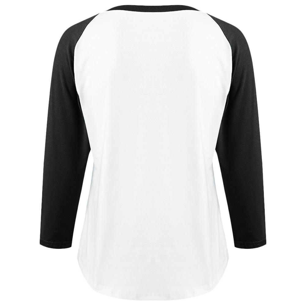  Kaos  T Shirt Baseball Lengan Raglan Motif  Print Natal  