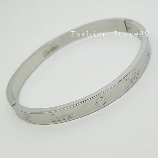 Gelang fashion import silver gelang bangle Titanium bangkok import antikarat