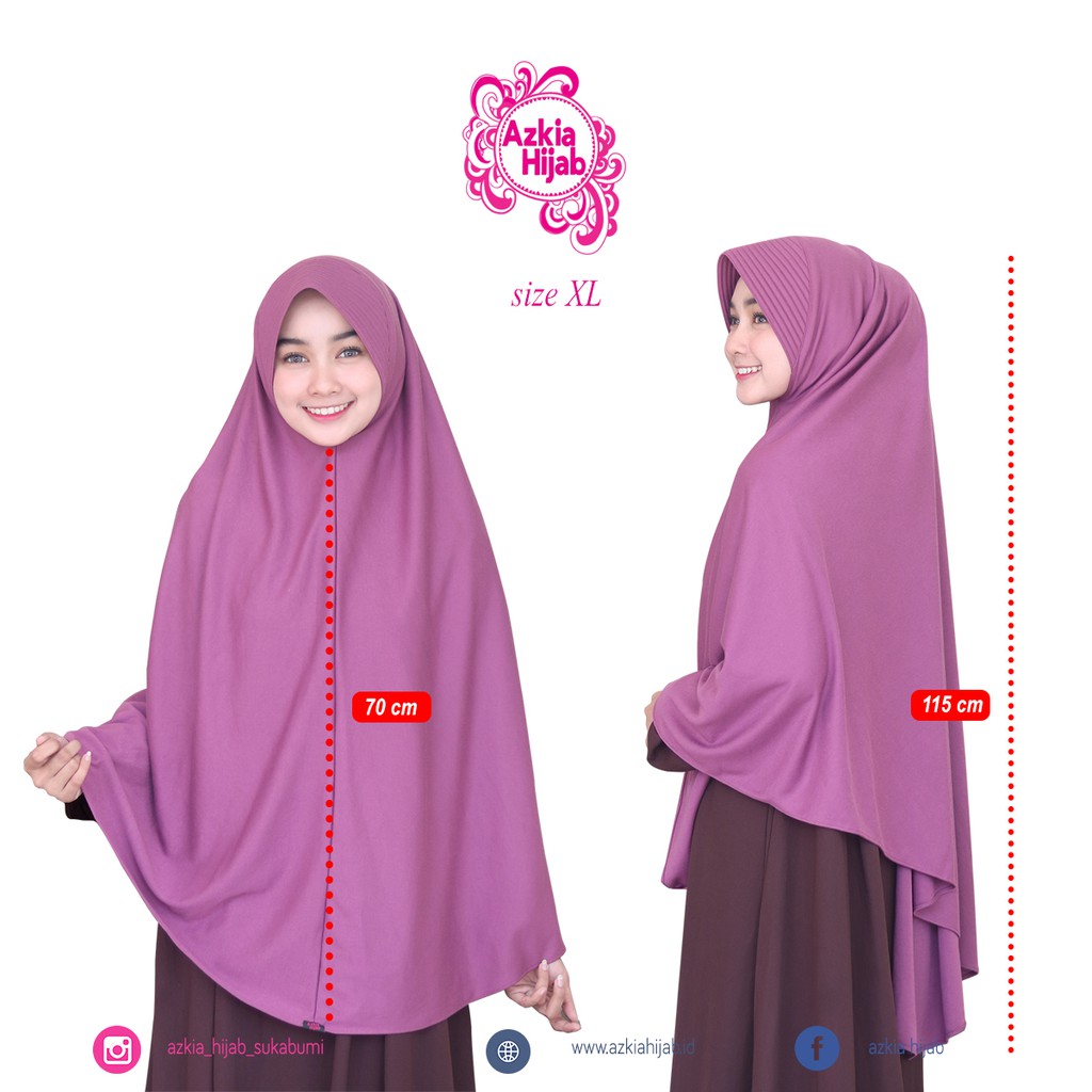Daily Hijab Bergo Asma - Size XL-Azkia Hijab