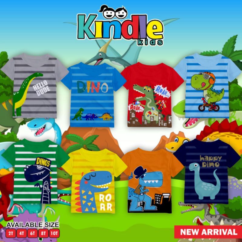 kindle kids Kaos Anak Dyno 2-10