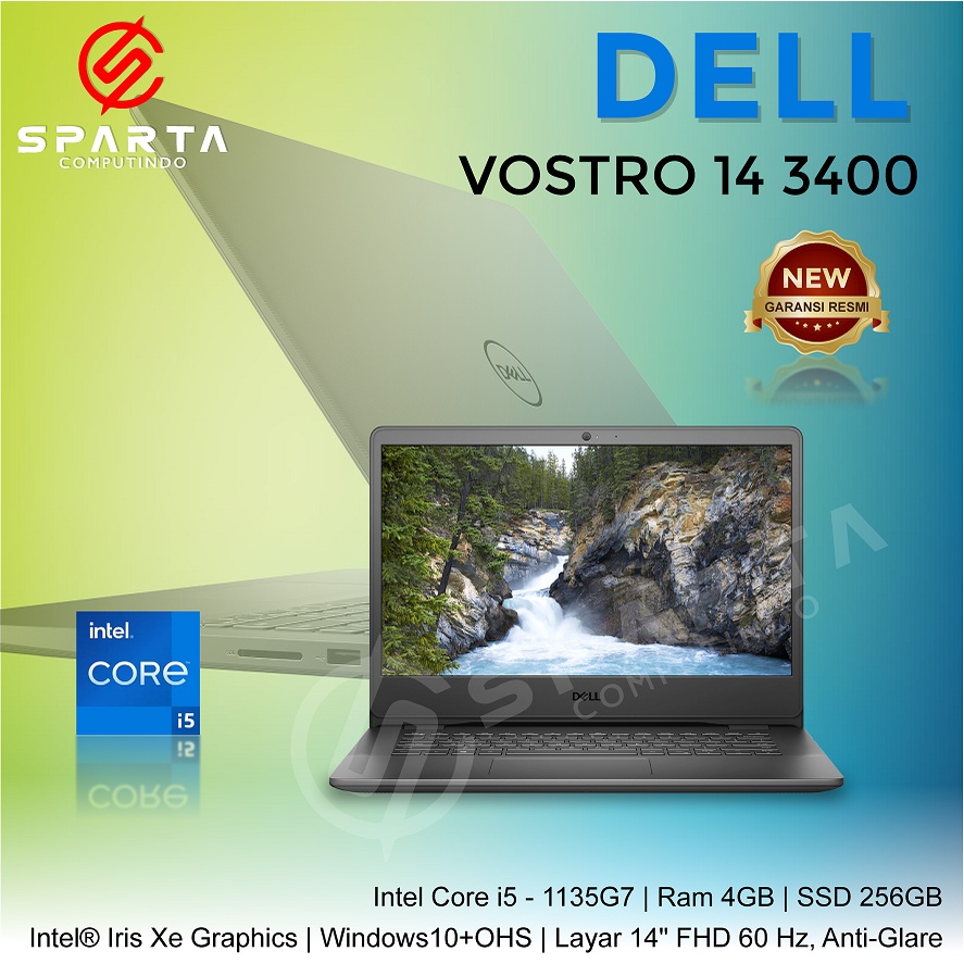 DELL VOSTRO 14 3400 i5 Gen 11 Ram 4GB SDD 256GB INTEL IRIS 14&quot; W10+OHS