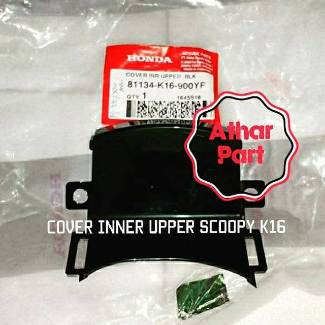 Cover Inner Upper Scoopy FI K16 Hitam
