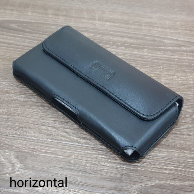 Sarung hp for samsung iphone vivo oppo xiaomi nokia huawei asus kulit asli vertikal horizontal