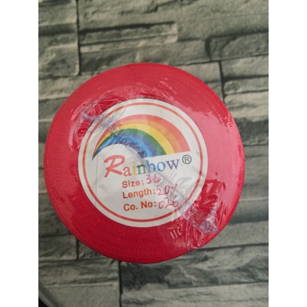 

pita satin ukuran 3/4” (2cm) merah