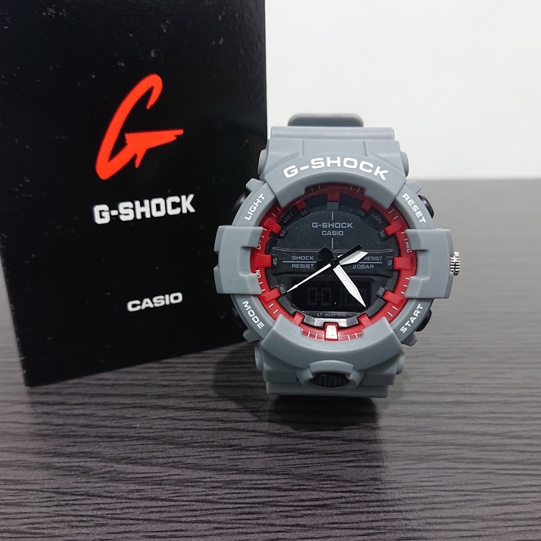 Versi terbaru Jam tangan pria Casio G-SHOCK GA800 Double time Digital dan analog