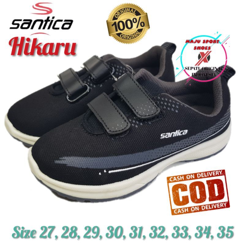 SANTICA HIKARU - Sepatu sekolah anak perempuan , sepatu sneakers santika