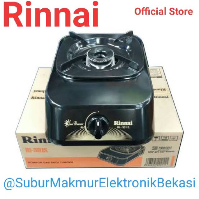 Kompor Gas Rinnai 1 Tungku RI-301S