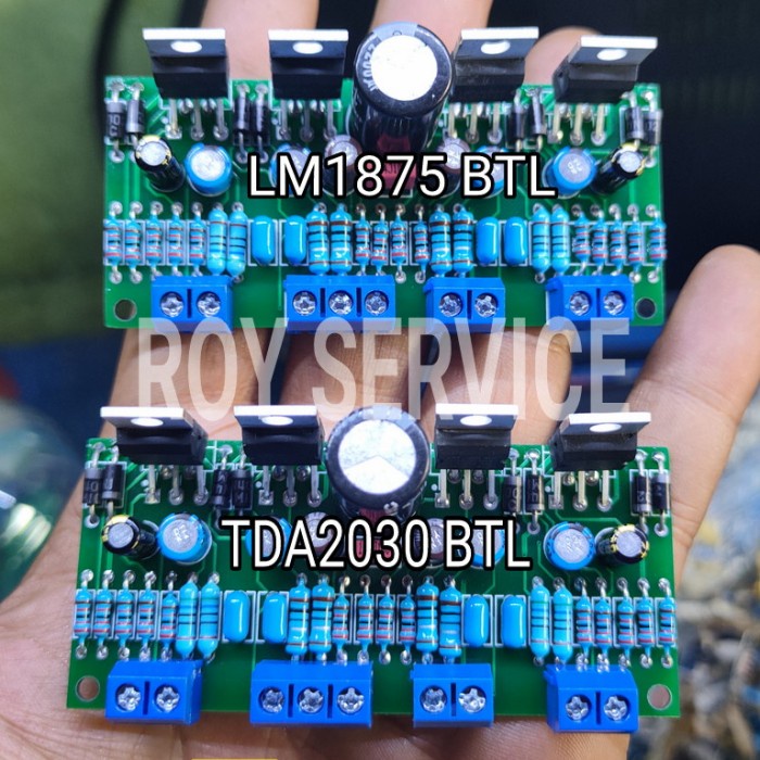 kit power amplifier TDA2030 BTL baca deskripsi - Biru