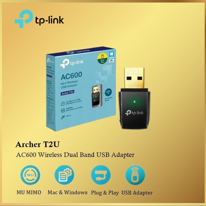 TP-Link Archer T2U AC600 Wireless Dual Band USB Adapter