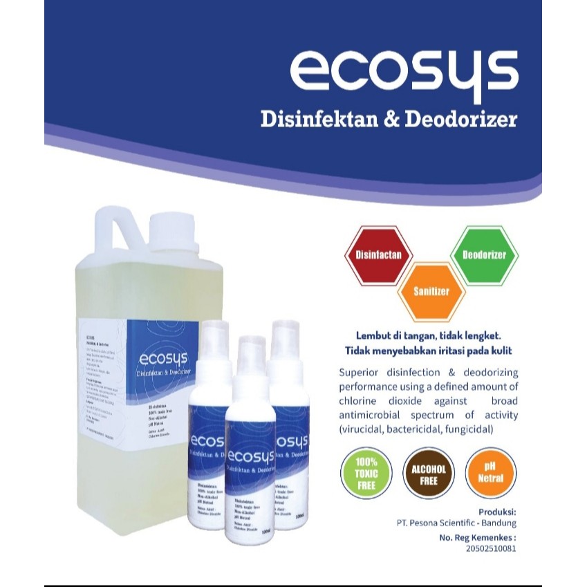 ecosys  5 liter  -Disinfectan &amp; Deodorizer-