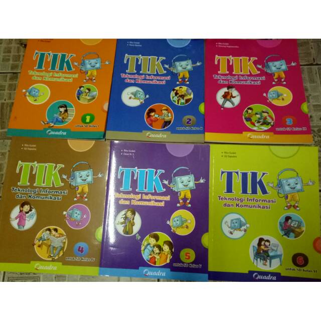 Harga satuan buku teknologi informasi dan komunikasi/tik sd/mi kelas 1 sampe 6 penerbit Quadra