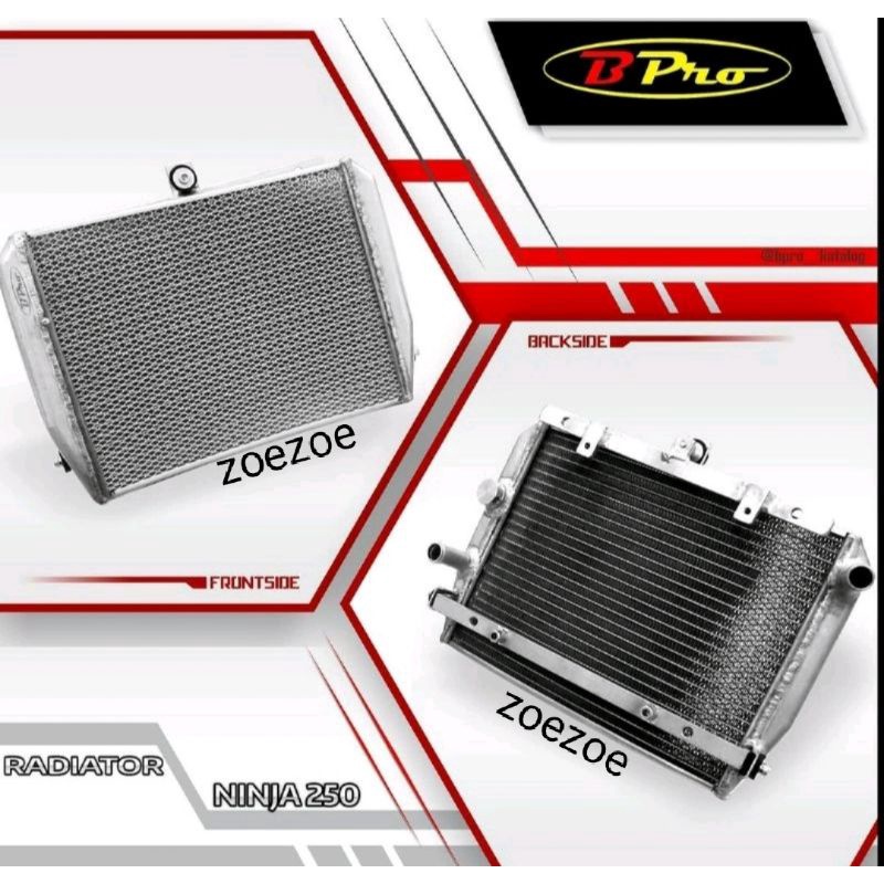 RADIATOR BPRO KAWASAKI NINJA 250 FI 250R KARBU Z250 B PRO
