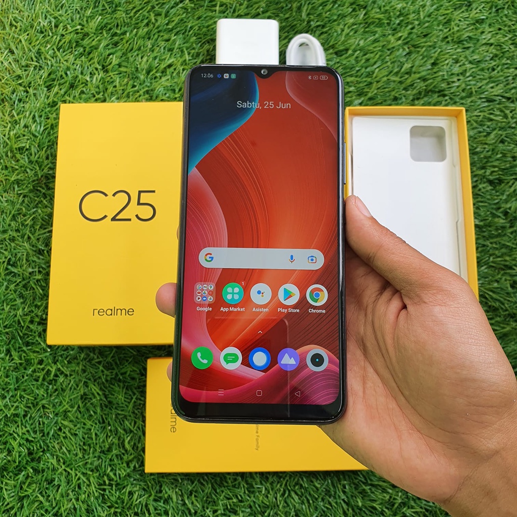 REALME C25 SECOND 4/64 GB HP SECOND HANDPHONE SECOND HP SEKEN HP BEKAS HP MURAH