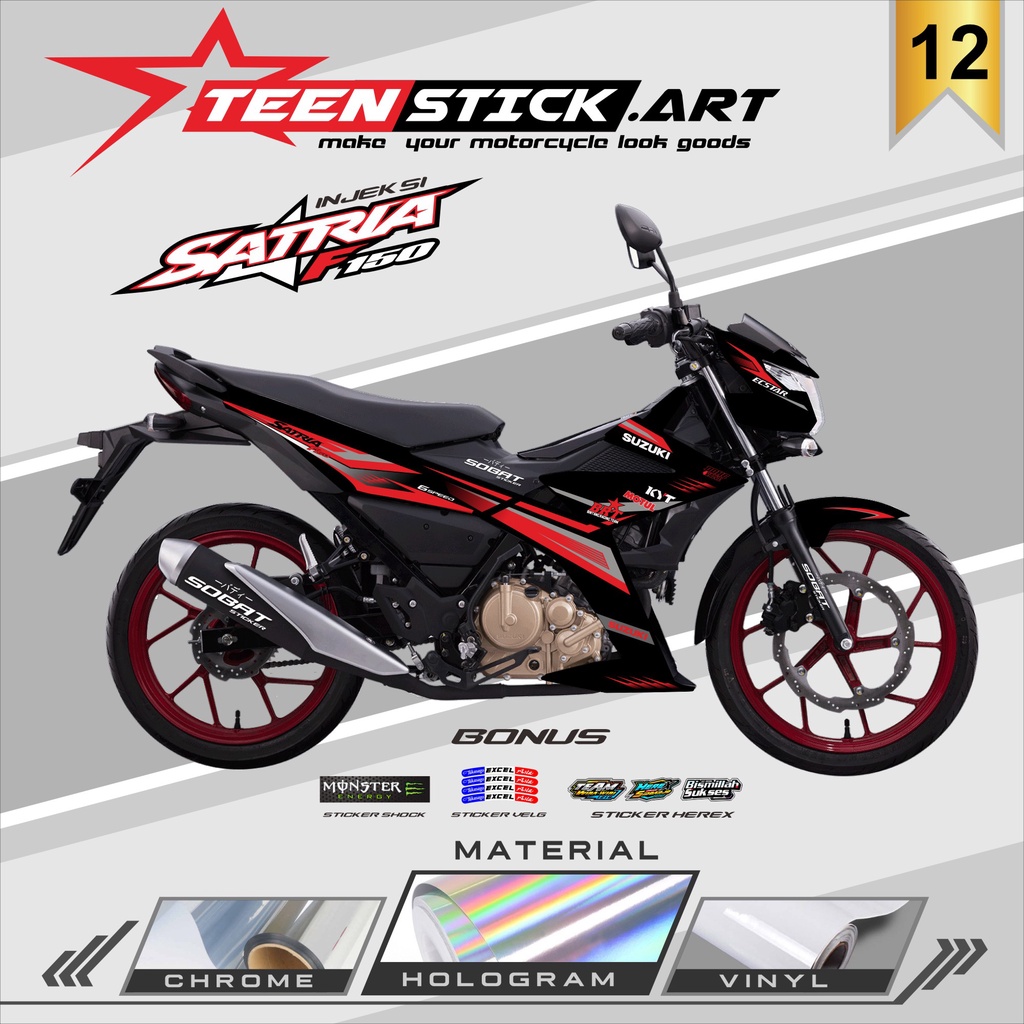STRIPING SATRIA- STRIPING HOLOGRAN SUZUKI SATRIA FU INJEKSI 2016 RACING