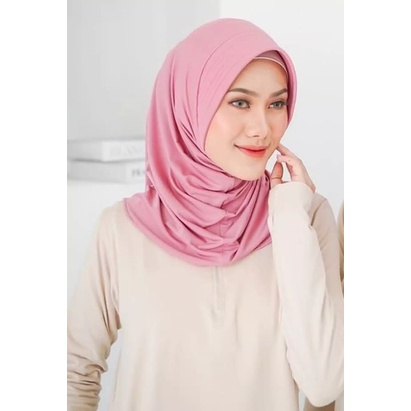 HIJAB SPORT /JILBAB SPORT BERKUALITAS HARGA TERJANGKAU / HIJAB INSTANT SPORT HIGH QUALITY | HIJAB INSTANT SPORT | HIJAB VOLLY HIGHG QUALITY-ROSE PINK
