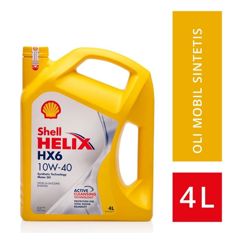 Shell Helix HX6 10W-40 (4L) Oli Mesin Mobil