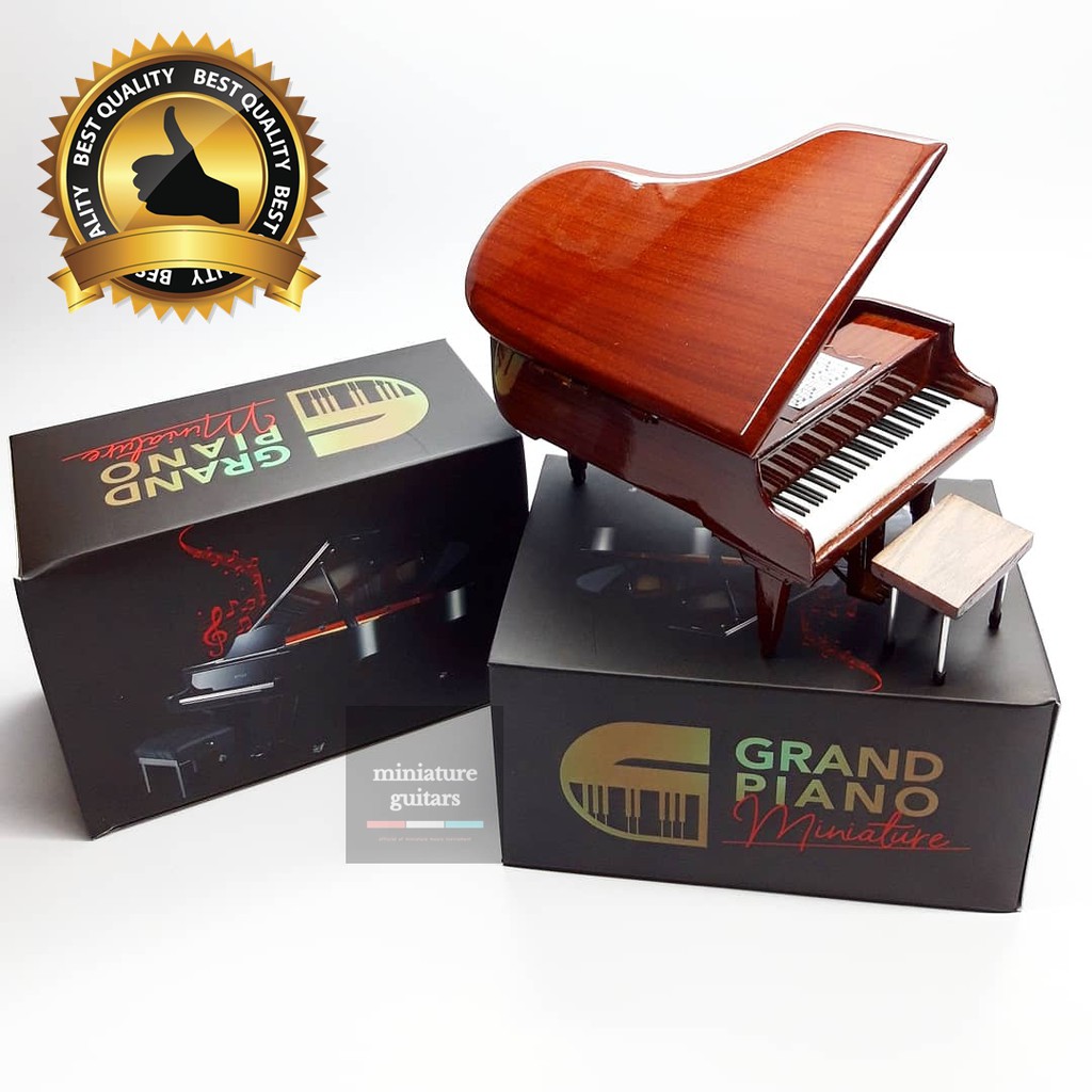 Miniatur Grand Piano Coklat GRAND CLASSICAL PIANO BROWN