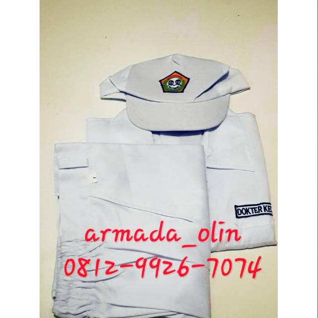 Baju Profesi anak|Baju Dokter cilik umur 7-8tahun|Baju Karnaval anak umur 7-8tahun|Baju dokter anak