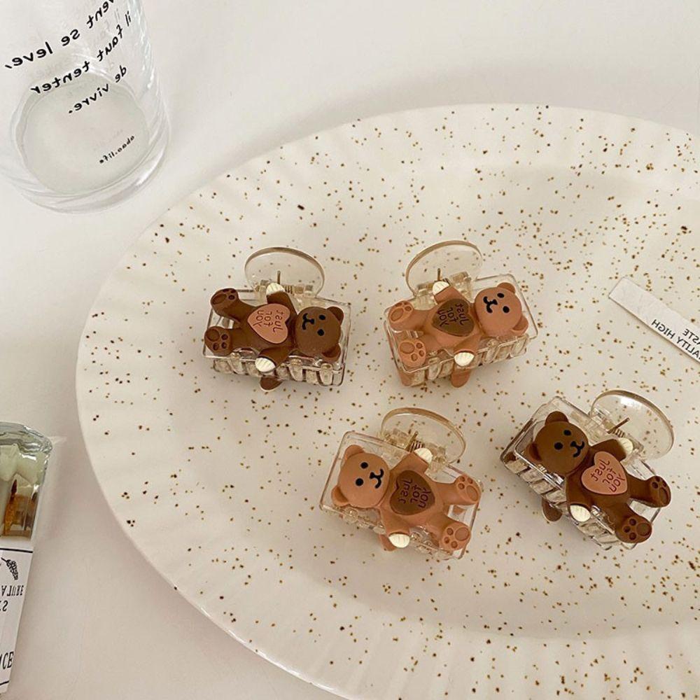 Agustina Wanita Jepit Rambut Cakar Rambut Tetap Aksesoris Rambut Hiasan Kepala Klip Alat Styling Rambut Beruang Hiu Klip