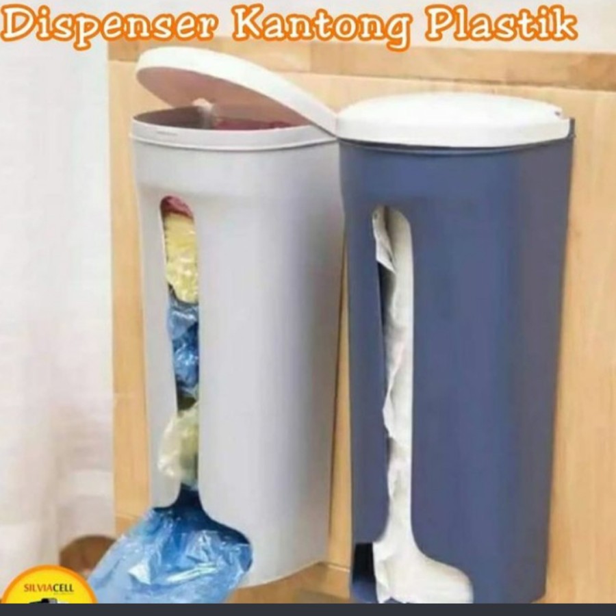 Gen 2 dispenser kresek tempat penyimpanan kantong plastik dapur wadah tempel kebersihan dapur clean